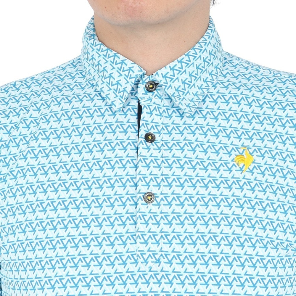 ルコックスポルティフ（lecoqsportif）（メンズ）ゴルフウェア ストレッチ トライアングル 小柄半袖シャツ LG5SHS06M SA00