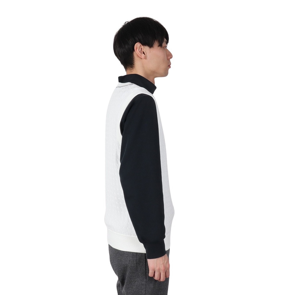 フィドラ（FIDRA）（メンズ）ゴルフウェア 防風 ニットベスト FD5QTK02 WHT