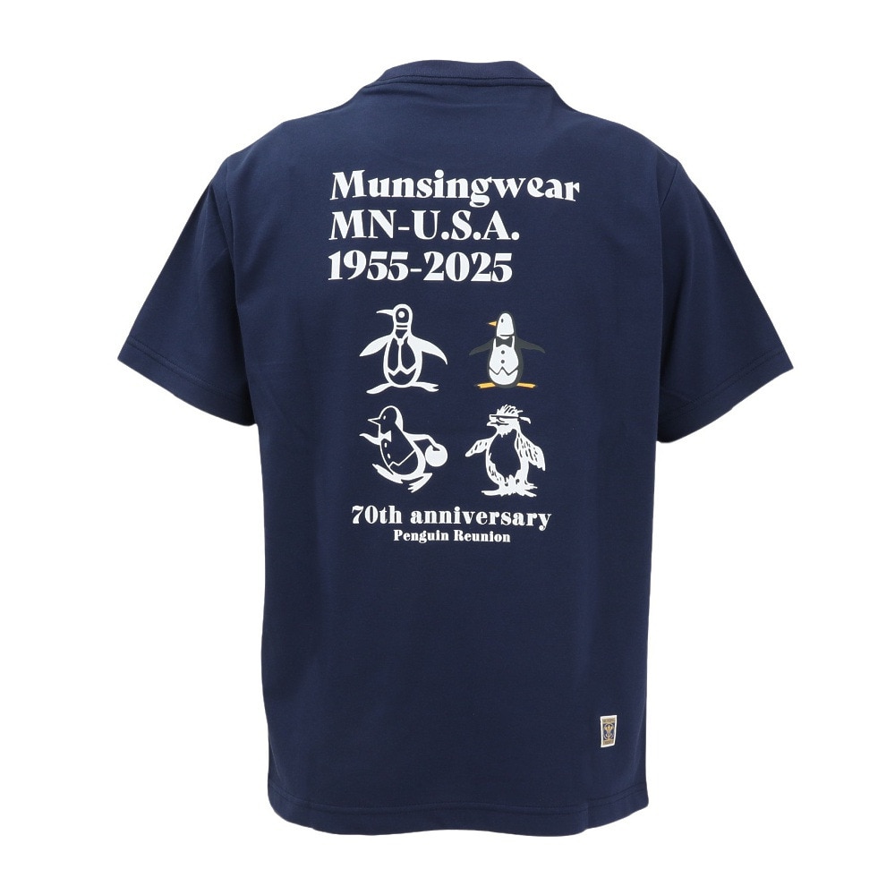 マンシングウエア（MUNSING WEAR）（メンズ）ゴルフウェア 70周年 アーカイブグラフィックTシャツ MG5SHS45U NV00