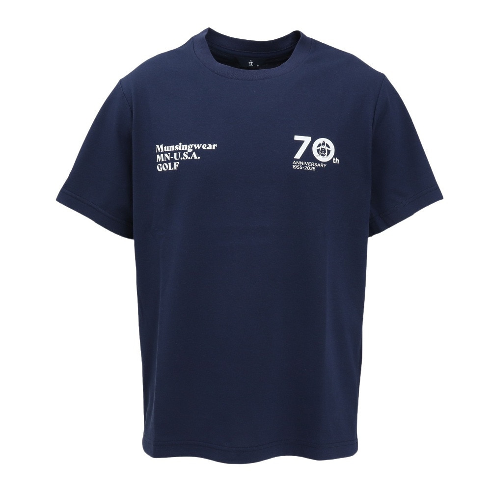 マンシングウエア（MUNSING WEAR）（メンズ）ゴルフウェア 70周年 アーカイブグラフィックTシャツ MG5SHS45U NV00