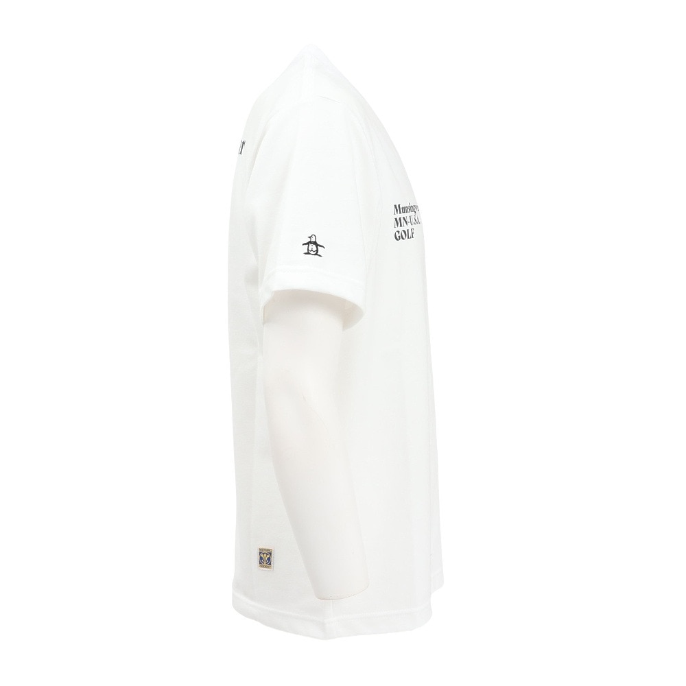 マンシングウエア（MUNSING WEAR）（メンズ）ゴルフウェア 70周年 アーカイブグラフィックTシャツ MG5SHS45U WH00