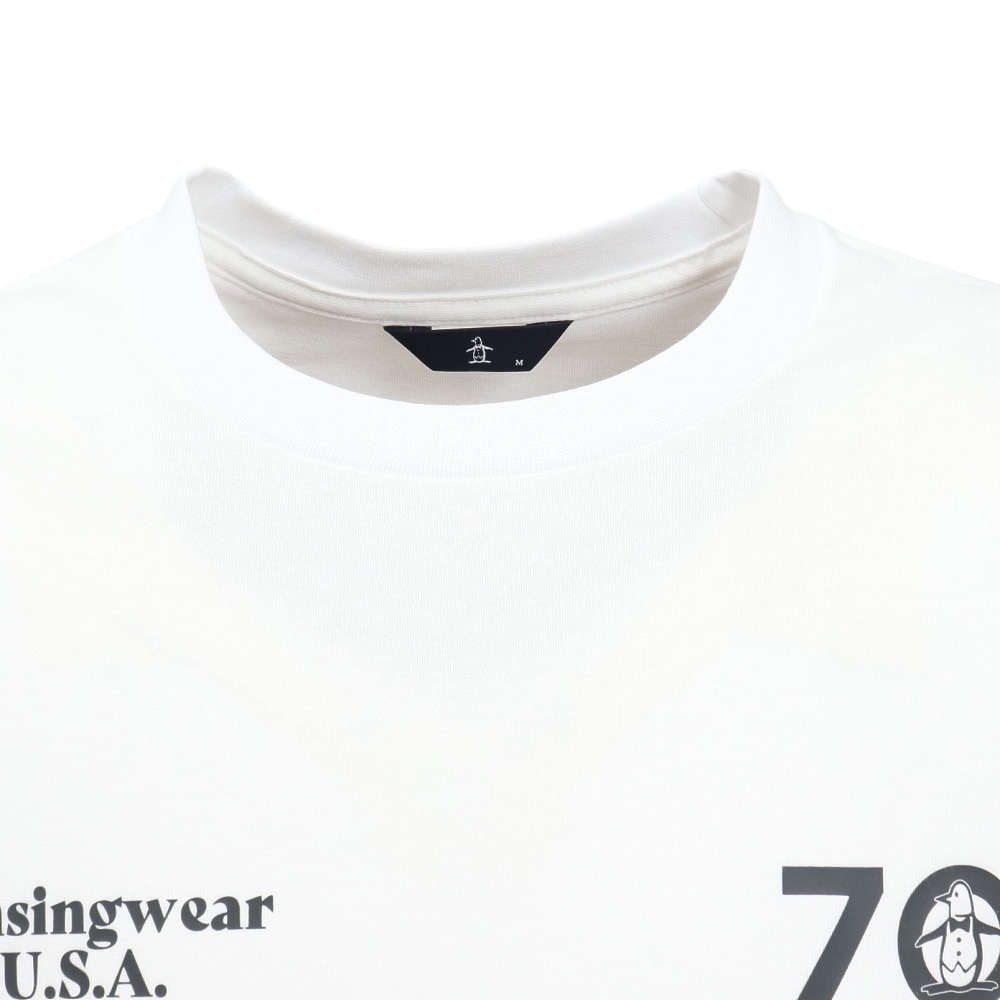 マンシングウエア（MUNSING WEAR）（メンズ）ゴルフウェア 70周年 アーカイブグラフィックTシャツ MG5SHS45U WH00