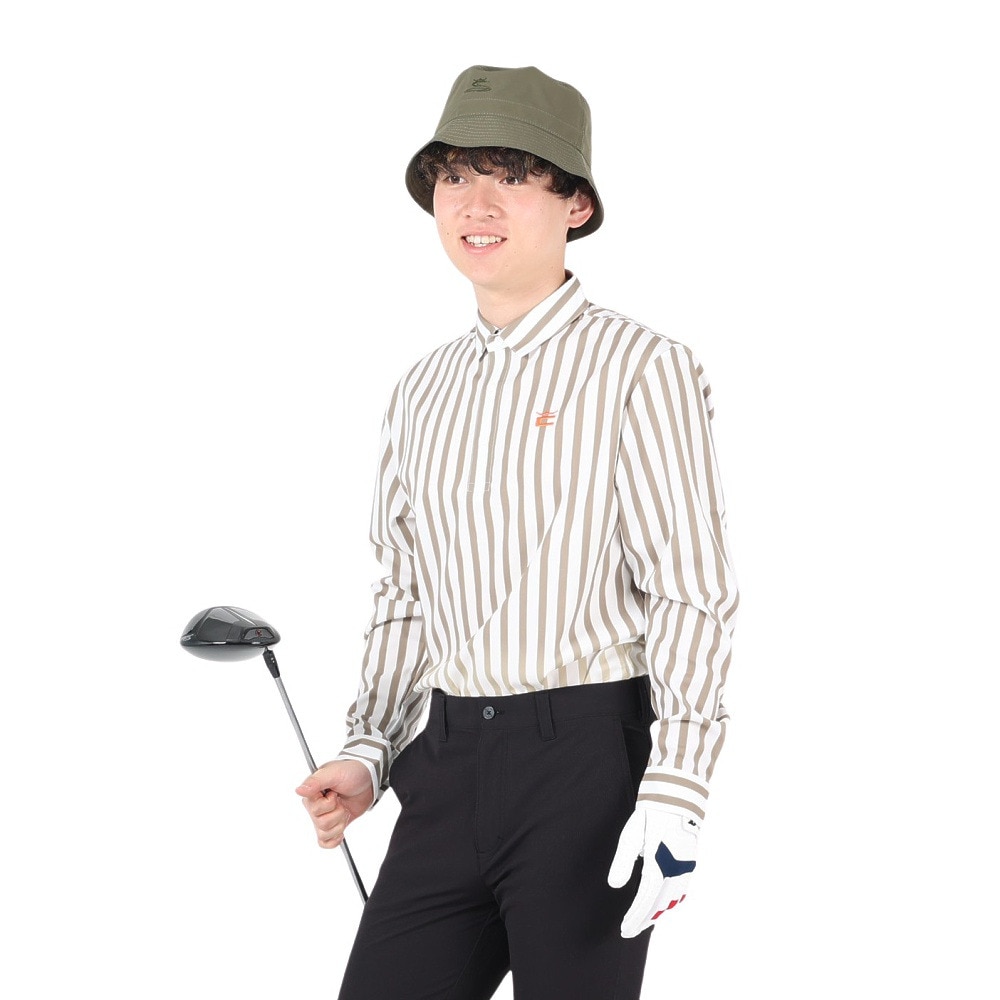 コブラ ゴルフウェア ストライプ ウーブンシャツ 93042702 ＬＬ 117 ゴルフの画像