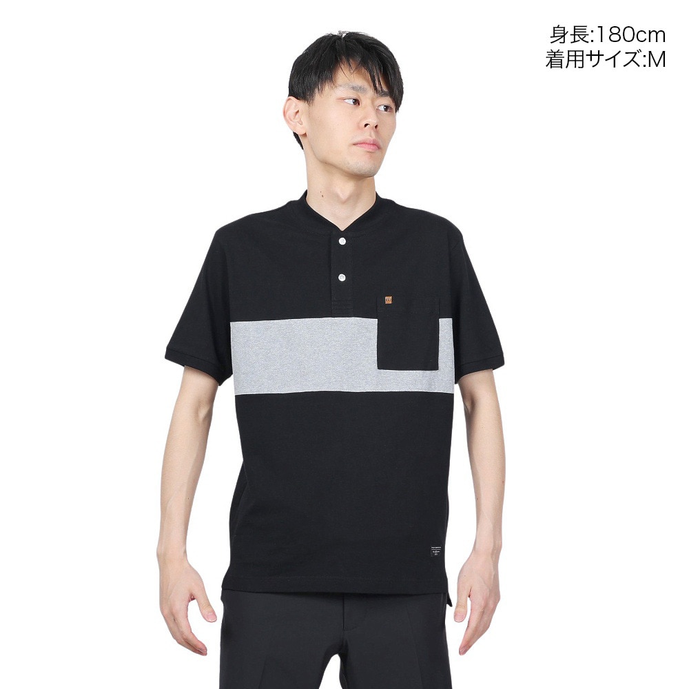 トラヴィスマシュー（Travis Mathew）（メンズ）ゴルフウェア ヘンリー ポケット 半袖Tシャツ AP TM ST 7AH051 M 0BLK 23SS B