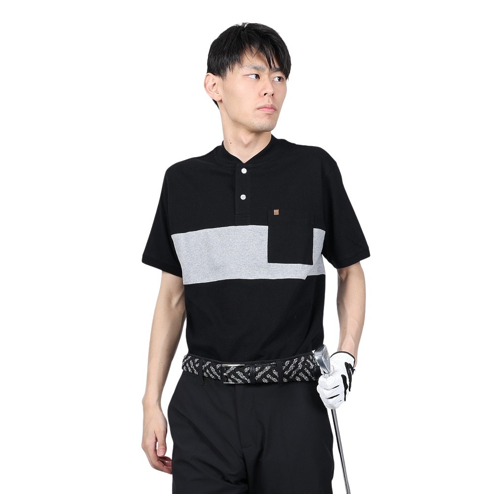 トラヴィスマシュー（Travis Mathew）（メンズ）ゴルフウェア ヘンリー ポケット 半袖Tシャツ AP TM ST 7AH051 M 0BLK 23SS B