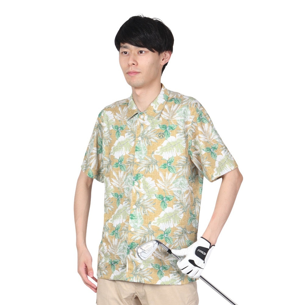 トミーアーマー（Tommy Armour）（メンズ）ゴルフウェア 吸水 速乾 接触冷感 半袖シャツ TANB23S030004 BGE