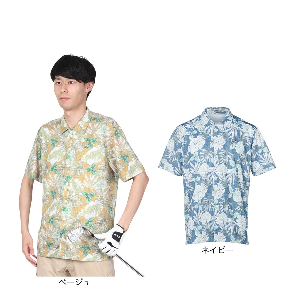 トミーアーマー（Tommy Armour）（メンズ）ゴルフウェア 吸水 速乾 接触冷感 半袖シャツ TANB23S030004 NVY