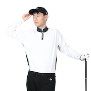 チャンピオン（CHAMPION）（メンズ）ゴルフウェア 長袖 吸汗速乾 ハーフジップシャツ C3-ZG401 010