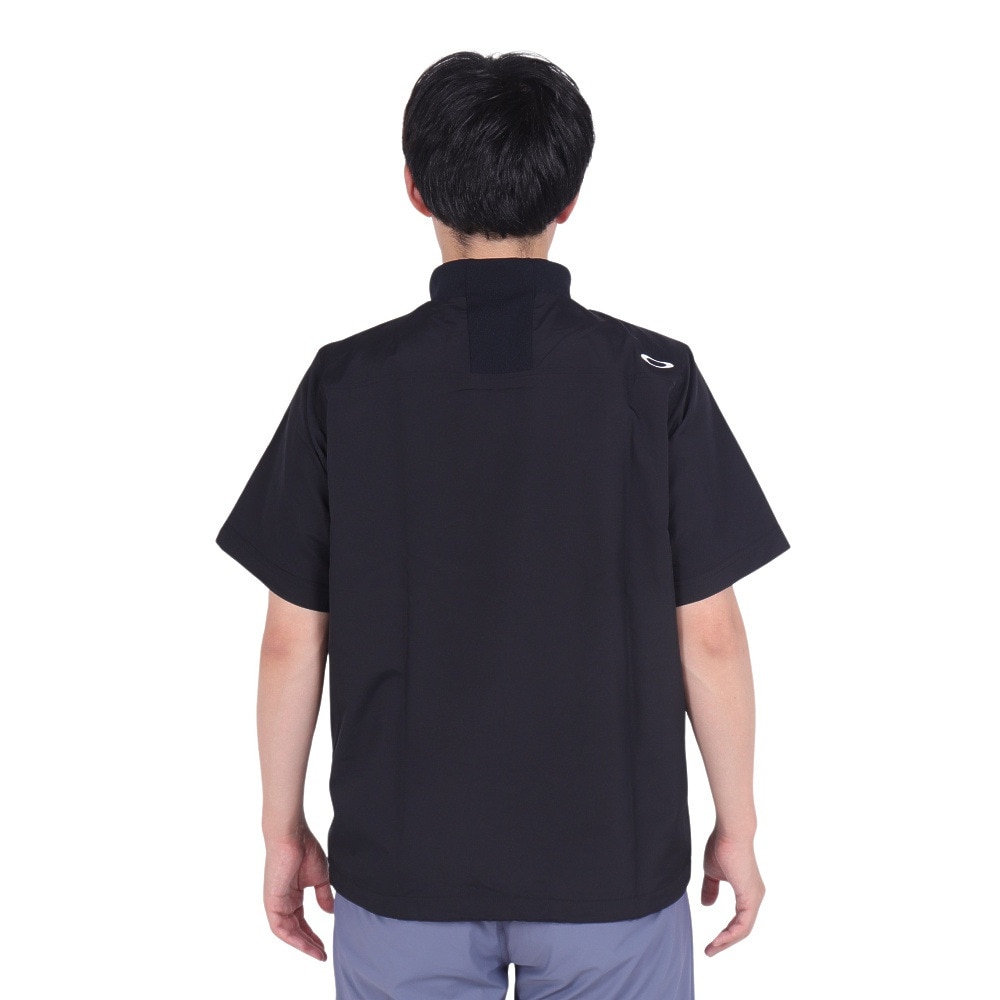 オークリー（OAKLEY）（メンズ）ゴルフウェア 半袖 防風 モック プルオーバージャケット FOA406948-02E