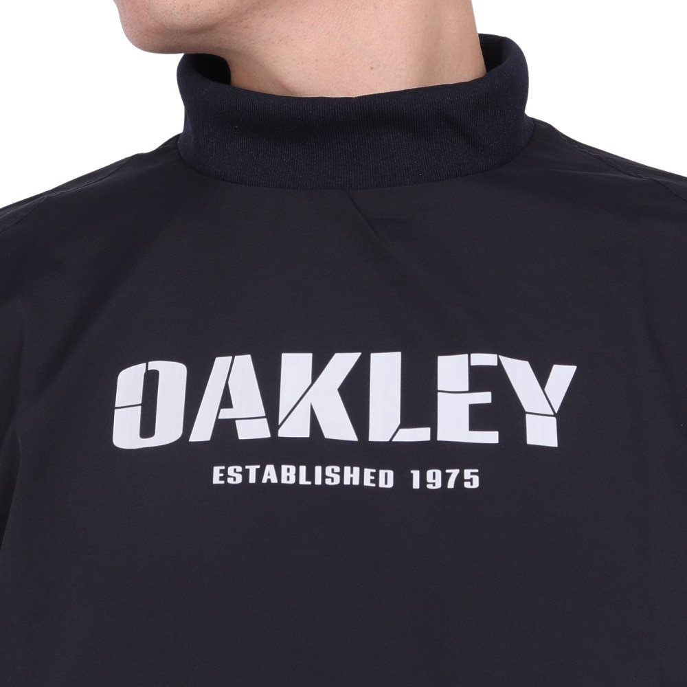 オークリー（OAKLEY）（メンズ）ゴルフウェア 半袖 防風 モック プルオーバージャケット FOA406948-02E