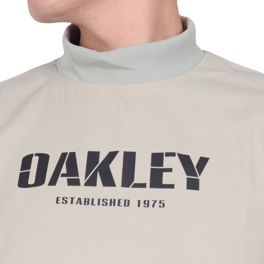オークリー（OAKLEY）（メンズ）ゴルフウェア 半袖 防風 モック プルオーバージャケット FOA406948-89C
