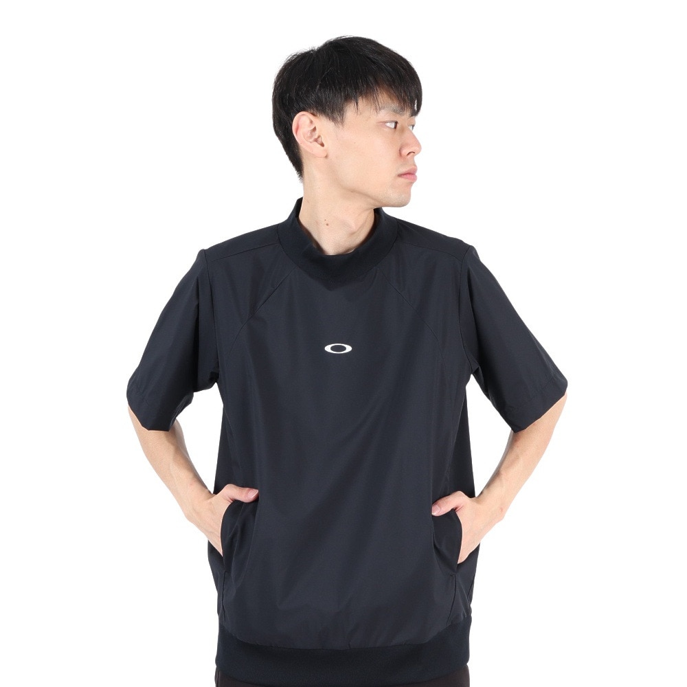 オークリー（OAKLEY）（メンズ）ゴルフウェア 半袖 モックネック プルオーバー 2 FOA408143-02E