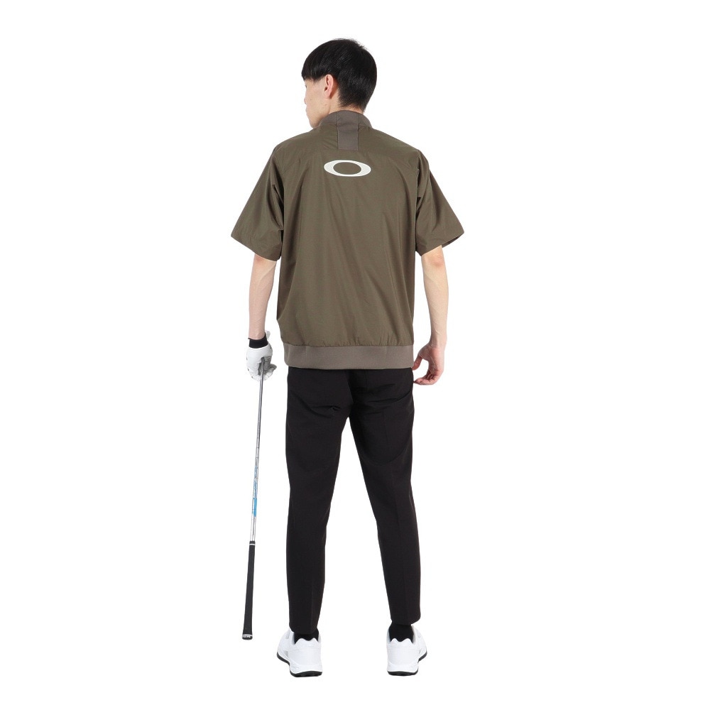 オークリー（OAKLEY）（メンズ）ゴルフウェア 撥水 半袖 モックネック プルオーバー 2.0 ジャケット FOA408143-83C