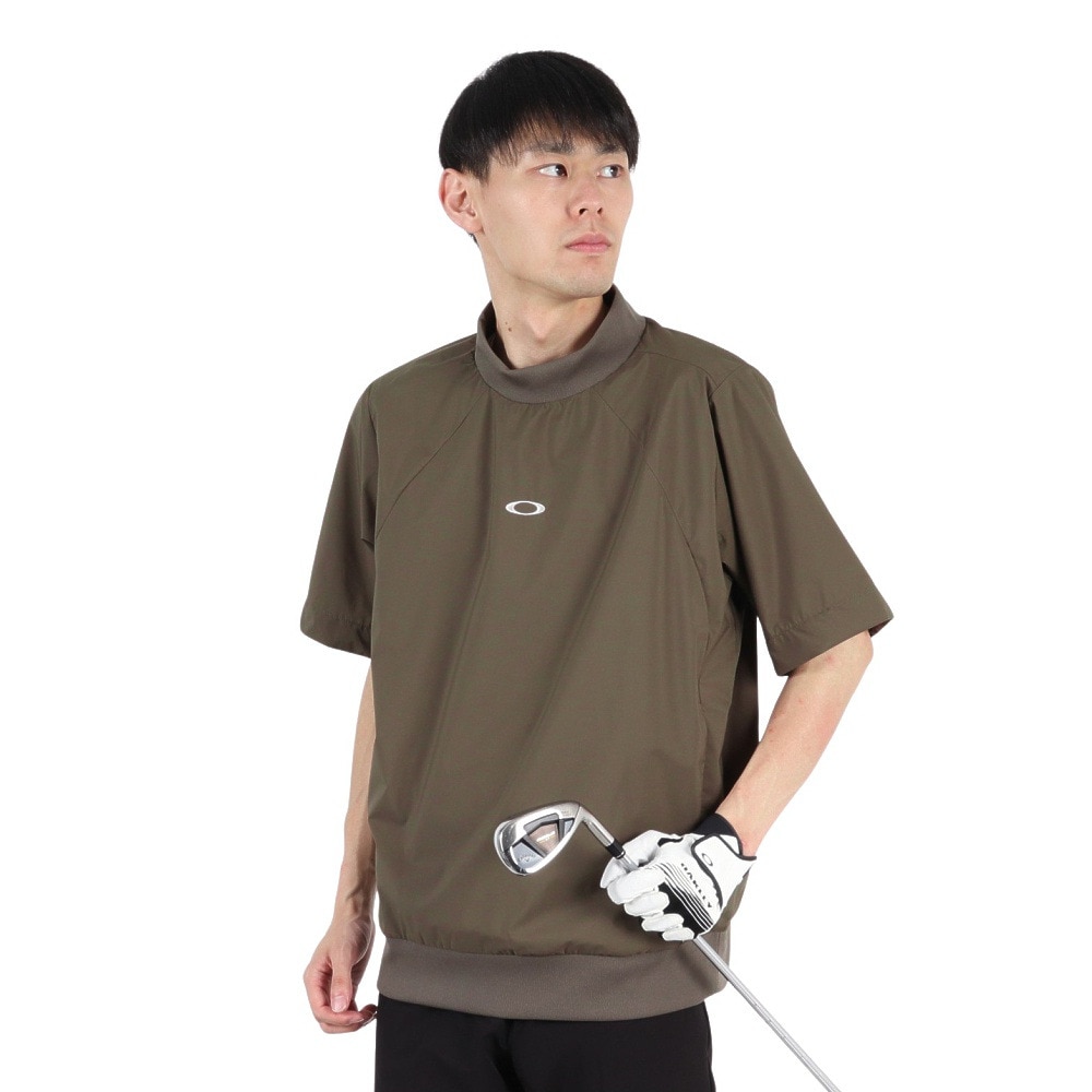オークリー（OAKLEY）（メンズ）ゴルフウェア 撥水 半袖 モックネック プルオーバー 2.0 ジャケット FOA408143-83C