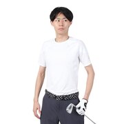 オドロ（ODLO）（メンズ）ゴルフウェア 肌着 通気 姿勢改善 メッシュ SUW アクティブスパインライト 丸首 半袖シャツ 195402-10000