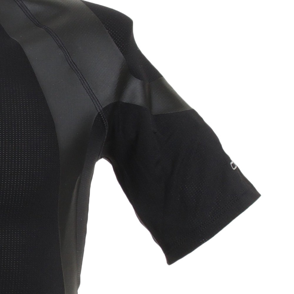オドロ（ODLO）（メンズ）ゴルフウェア 肌着 通気 姿勢改善 メッシュ SUW アクティブスパインライト 丸首 半袖シャツ 195402-15000