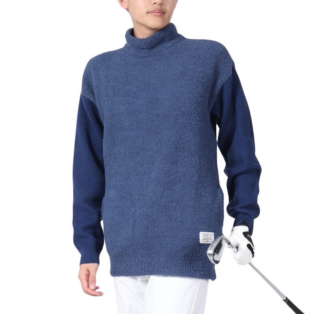 Ｔｒａｖｉｓ Ｍａｔｈｅｗ ゴルフウェア 長袖 保温 パイルモックネックニット 7AG052 M 4NAV 22FH Ｍ 48 ゴルフの画像