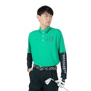 クランク（CLUNK）（メンズ）ゴルフウェア 吸汗 速乾 消臭 アンダーセットポロシャツ CL5PTG02 EGRN
