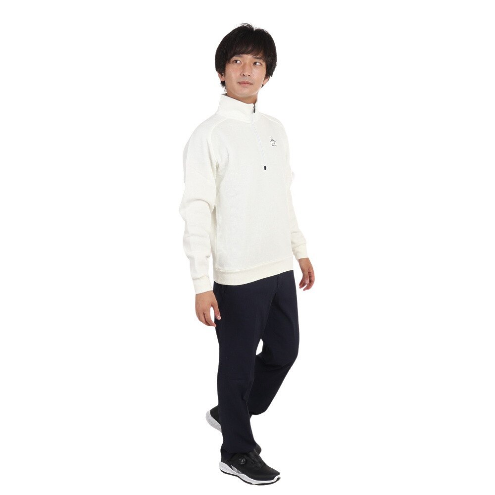 マンシングウエア（MUNSING WEAR）（メンズ）ゴルフウェア スタンドカラーハーフジップミドラー MGMWJL50XG WH00 ゴルフ 用品はヴィクトリアゴルフ
