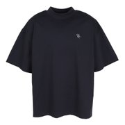 (メンズ)ゴルフウェア 半袖 天竺モックネックシャツ PRUK24F030009 BLK