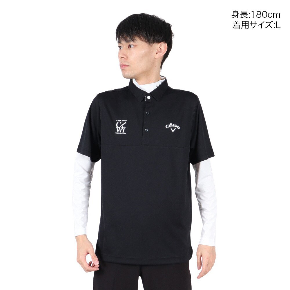キャロウェイ（CALLAWAY）（メンズ）ゴルフウェア 吸汗速乾 セットシャツ インナー付き C25234108-1010