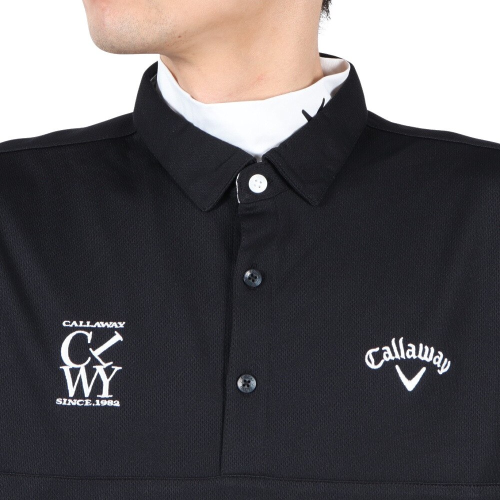 キャロウェイ（CALLAWAY）（メンズ）ゴルフウェア 吸汗速乾 セットシャツ インナー付き C25234108-1010
