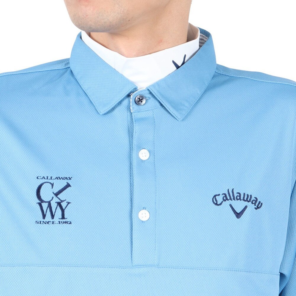 キャロウェイ（CALLAWAY）（メンズ）ゴルフウェア 吸汗速乾 セットシャツ インナー付き C25234108-1110