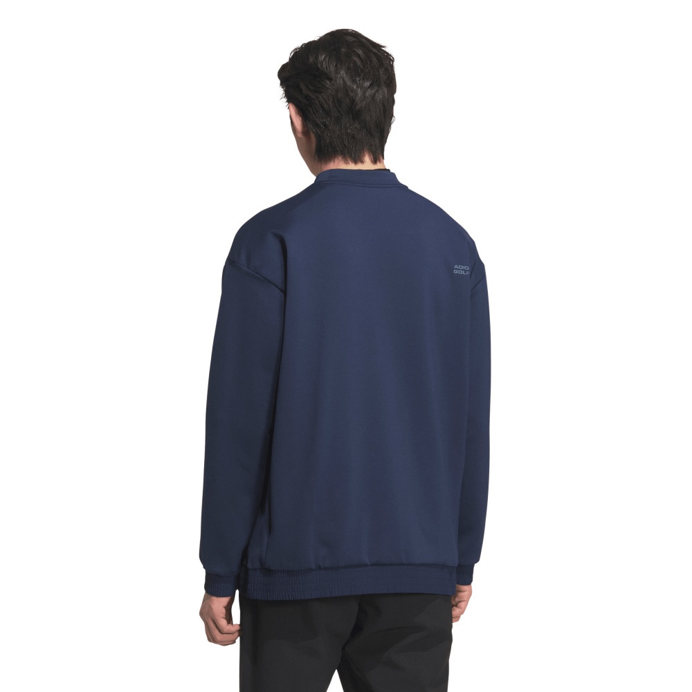 アディダス（adidas）（メンズ）ゴルフウェア スウェットシャツ 長袖 JUW93-JM9584 NVY
