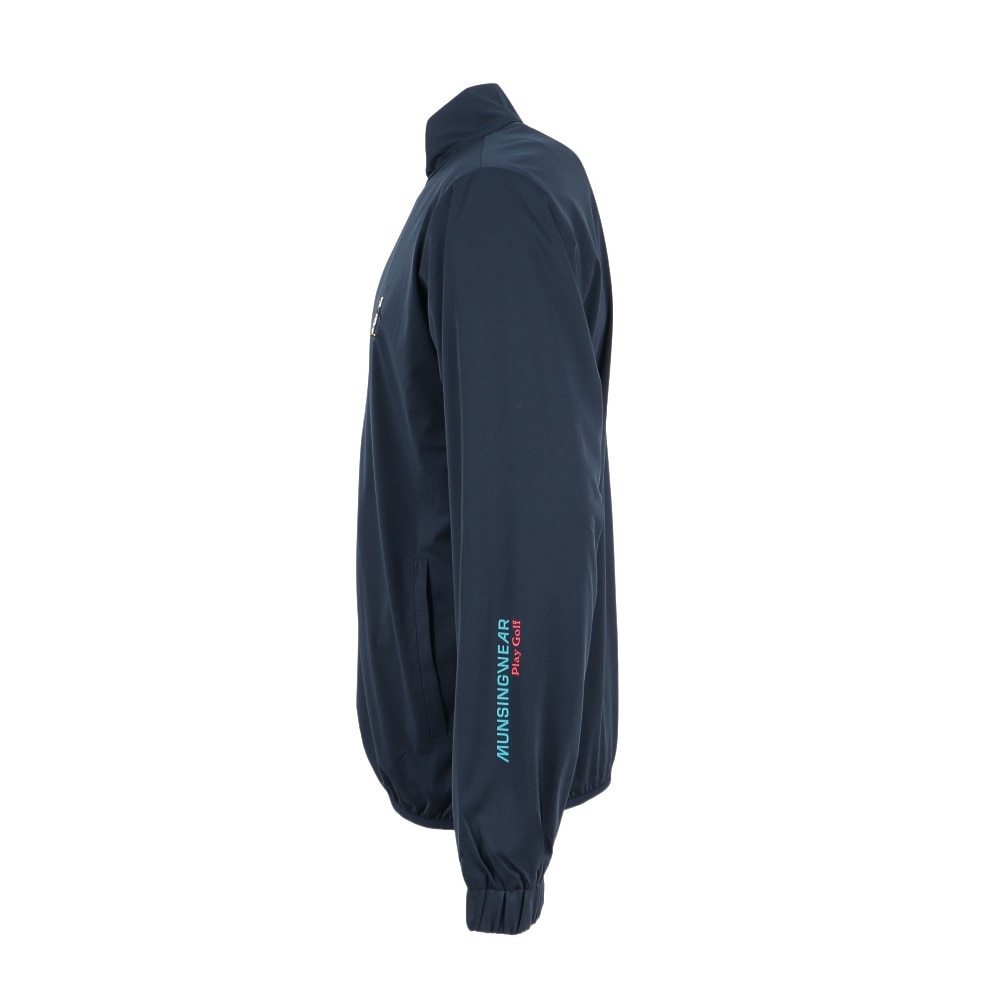 マンシング（MUNSING）（メンズ）ゴルフウェア はっ水ストレッチ カットソーブルゾン 長袖 MG5SSW81M NV00