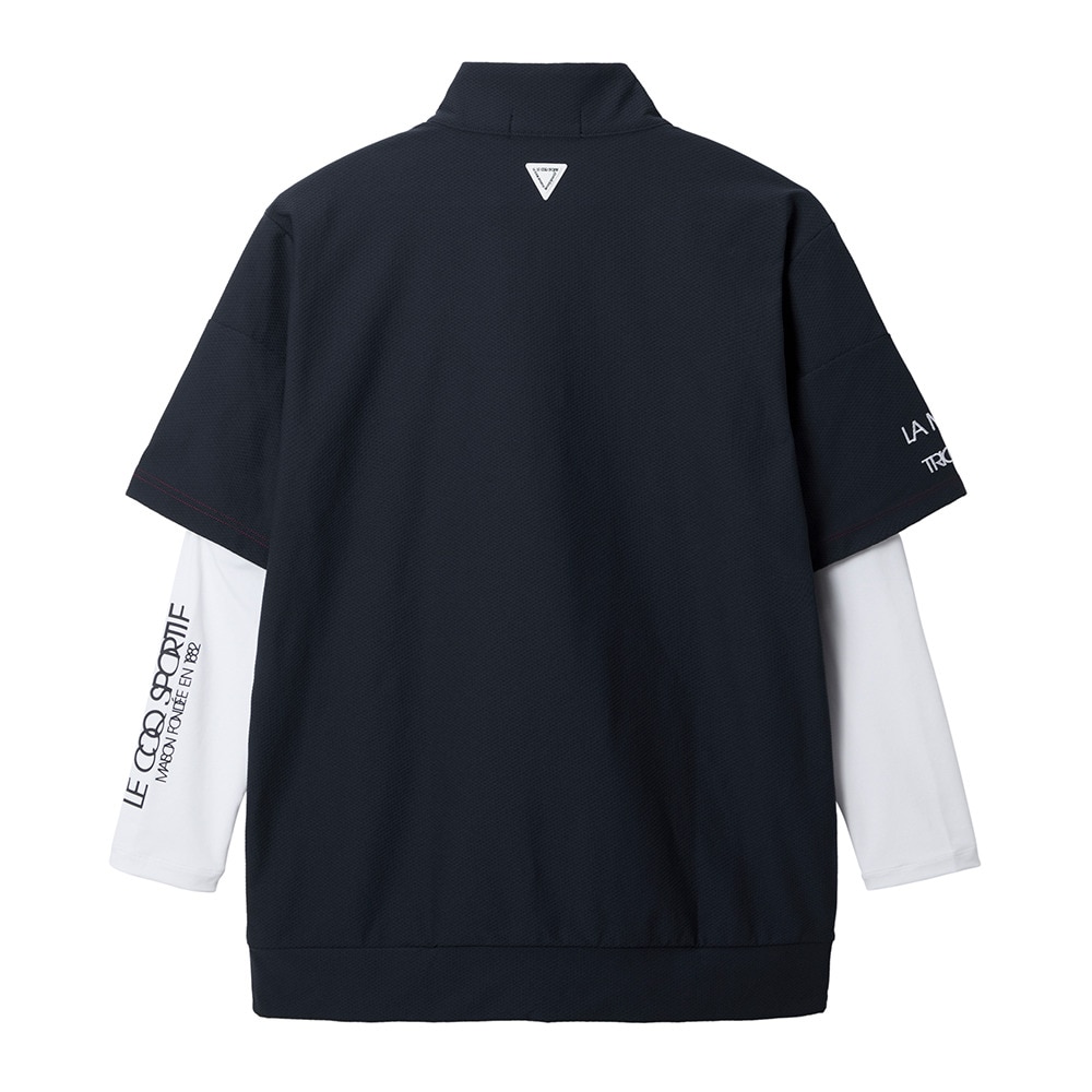 ルコックスポルティフ（lecoqsportif）（メンズ）ゴルフウェア インナー付き半袖カットソー LG5FTZ01M NV00