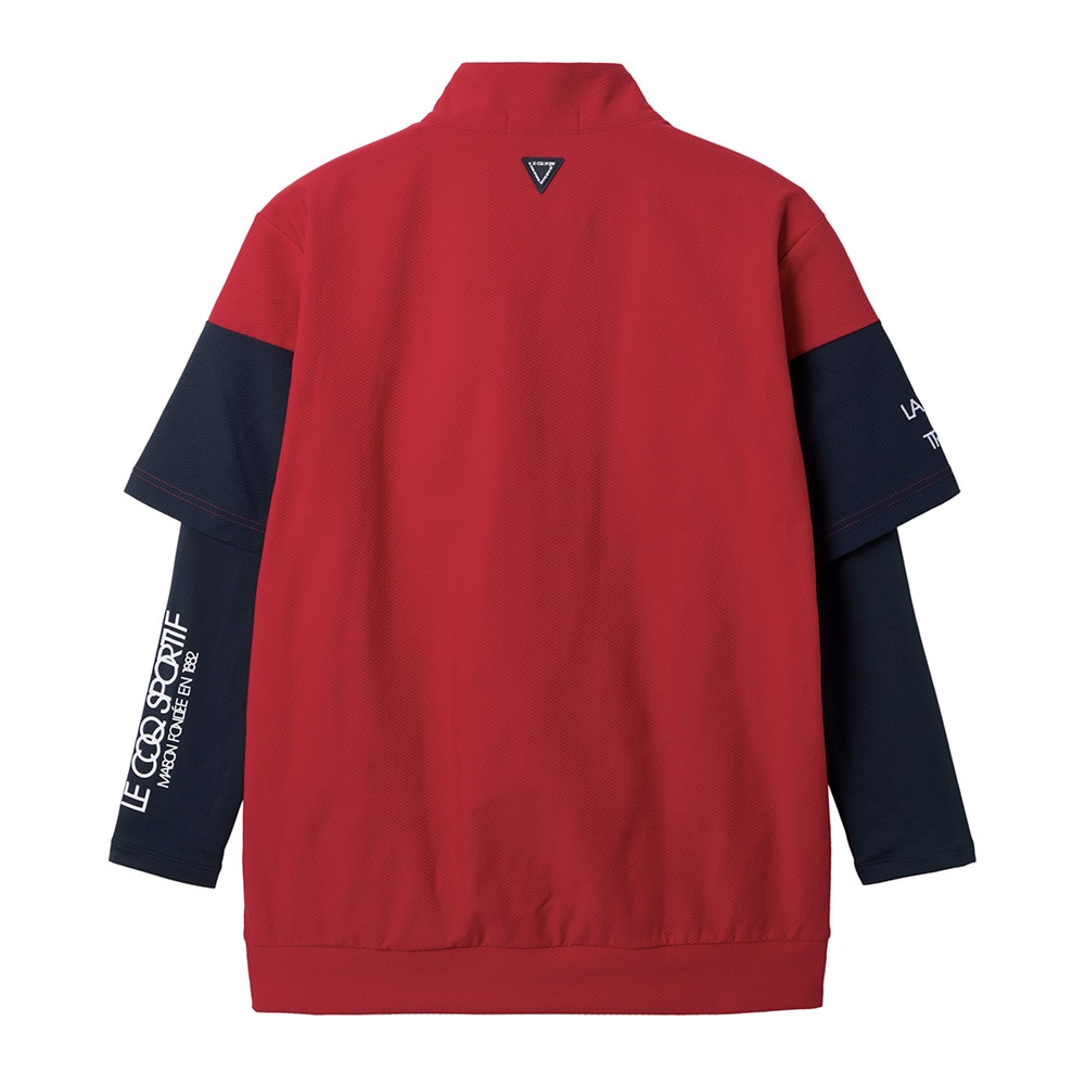 ルコックスポルティフ（lecoqsportif）（メンズ）ゴルフウェア インナー付き半袖カットソー LG5FTZ01M RD00
