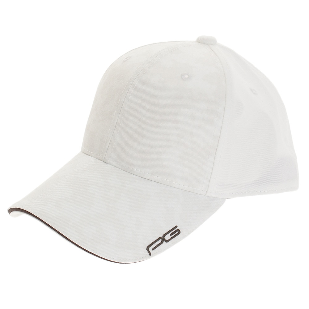  【多少の傷汚れありの為大奉仕】ワンポイント刺繍キャップ PG18CAP-02WHT