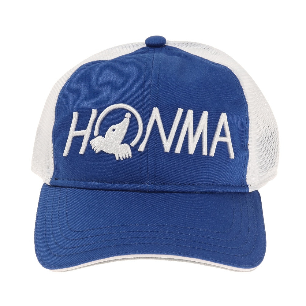 本間ゴルフ（HONMA）（メンズ）ゴルフ 半メッシュ ロゴキャップ 031733667BL