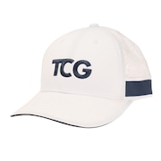 トランスコンチネンツ（TRANS CONTINENTS）（メンズ）ゴルフ レーザードットキャップ TCC-027 WHT