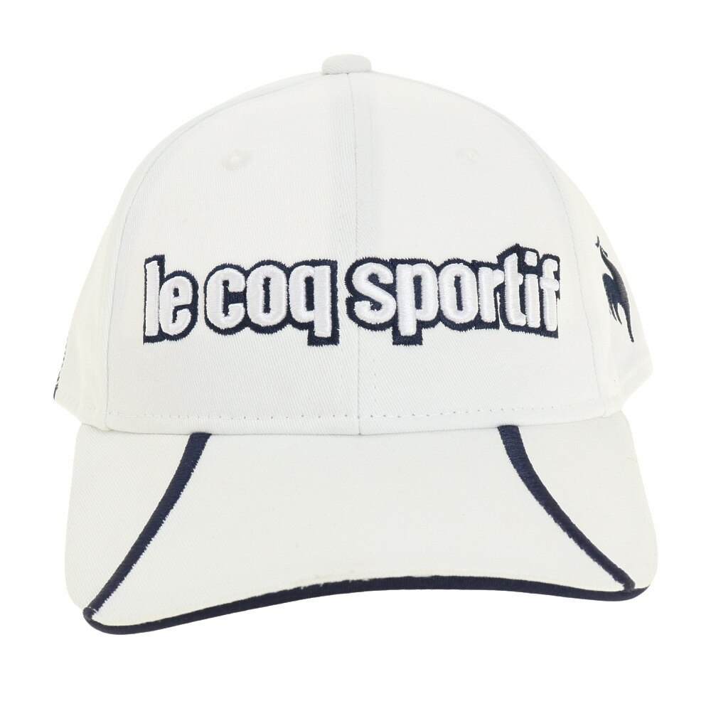 ルコックゴルフ（メンズ）ゴルフ ゴルフキャップ 夏 UVカット サイス調整 マーカー付き キャップ QGBTJC01W WHNV