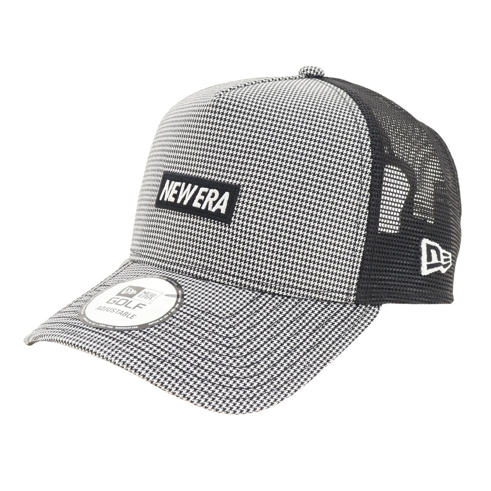 ＜ヴィクトリアゴルフ＞ NEW ERA ゴルフキャップ 夏 抗菌 高通気 サイズ調整可能 9FORTY A-Frame On Par ハウンズトゥース キャップ 13059051 Ｆ 10 衣料小物 帽子キャップ画像