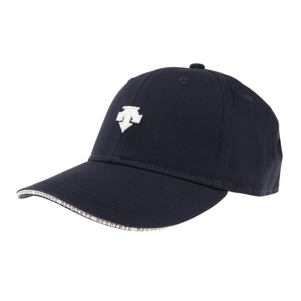 ＜ヴィクトリアゴルフ＞ デサントゴルフ オリジナルロゴジャガードキャップ DGBTJC01W NV00 Ｆ 48 衣料小物 帽子キャップ画像