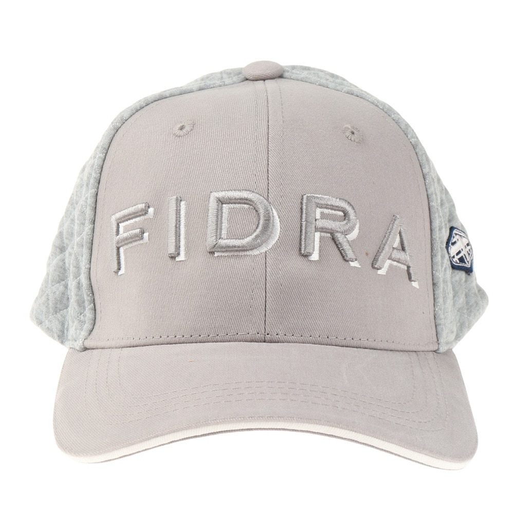 フィドラ（FIDRA）（メンズ）ゴルフ 起毛ツイル×ニットキルトキャップ FD5NVA04 GRY