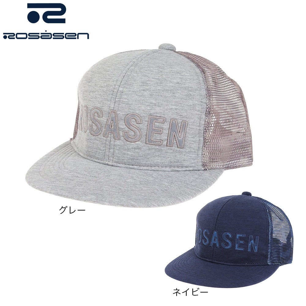 ROSASEN（メンズ）ゴルフ スプラッシュ迷彩PTメッシュフラットキャップ 046-58233-098