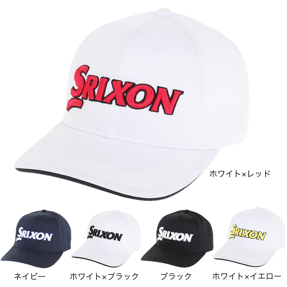 スリクソン（SRIXON）（メンズ）ゴルフ 吸汗速乾 プロモデルキャップ SMH3130X WHRED
