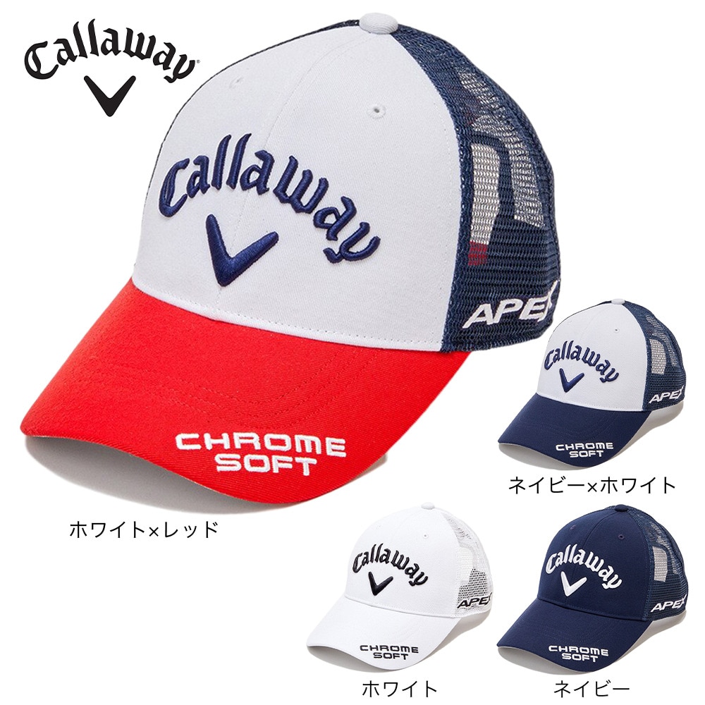 キャロウェイ（CALLAWAY）（メンズ）ゴルフ 吸汗 速乾 軽量 TOUR A メッシュキャップ JM C23990103-1120