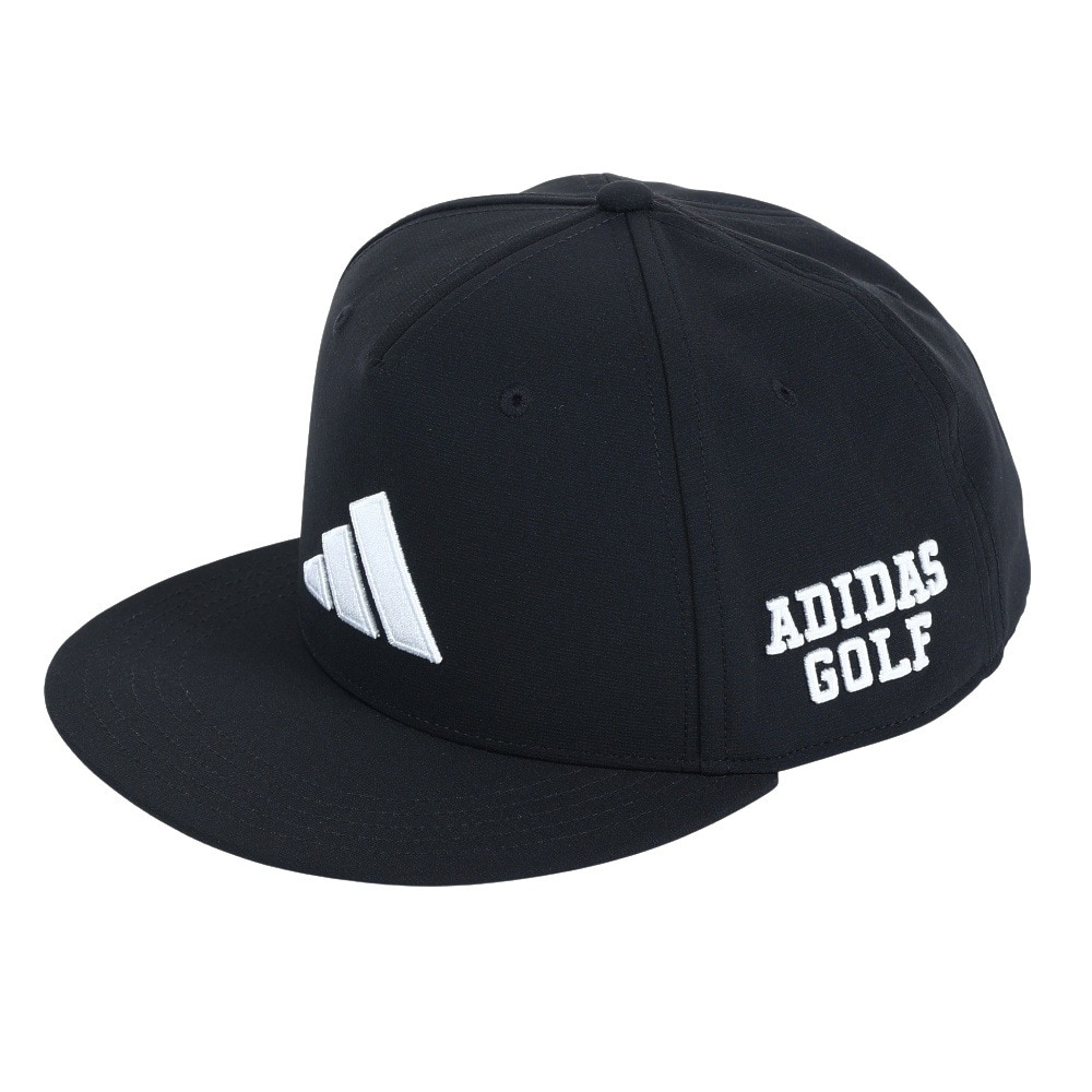 ＜ヴィクトリアゴルフ＞ ADIDAS フラットビル ロゴキャップ MGS22-HS4404 BK Ｆ 90 衣料小物 帽子キャップ