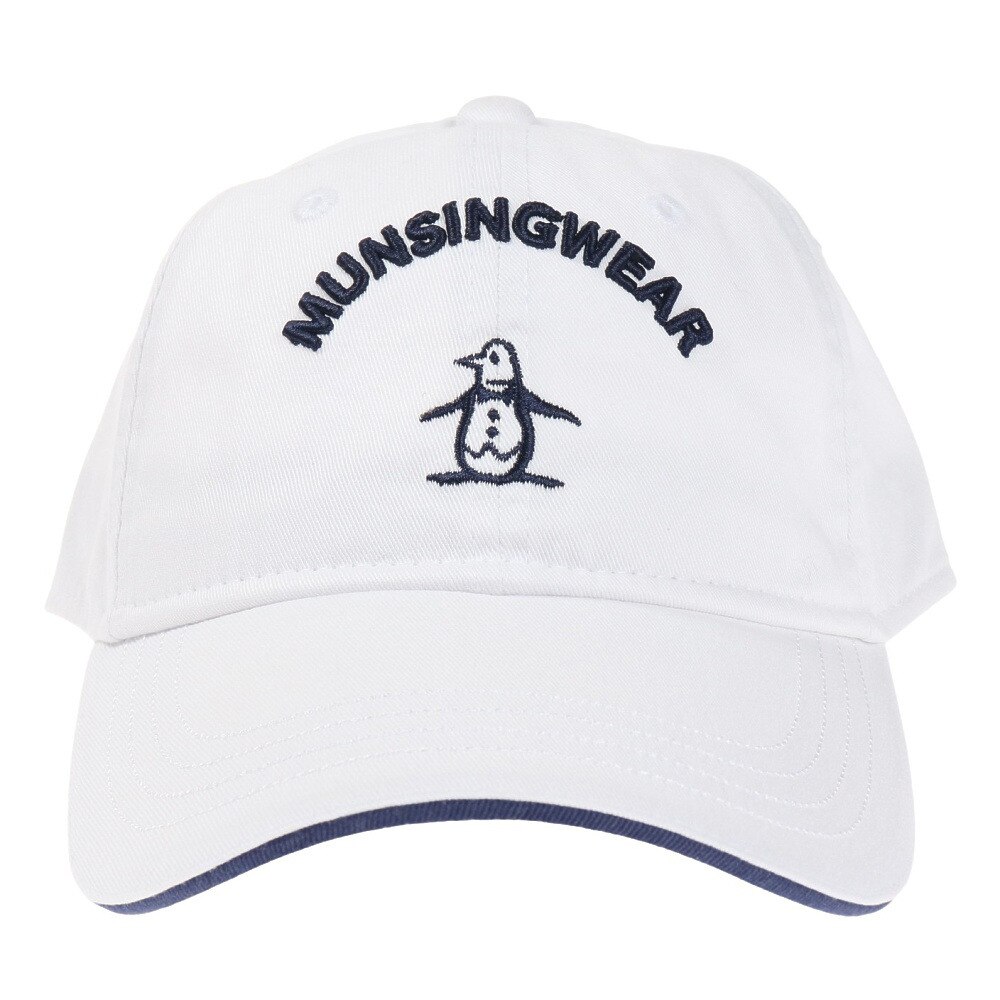 マンシングウエア（MUNSING WEAR）（メンズ）ゴルフ 吸汗 速乾 コットン ロゴデザインキャップ MGBVJC10CH WH00