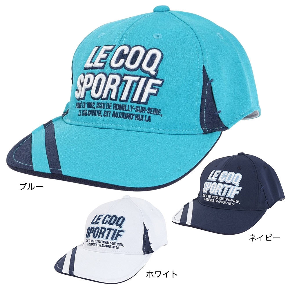 ルコックゴルフ（メンズ）ゴルフ 吸汗速乾 軽量 ゴルファーズ キャップ QGBVJC14 NV00