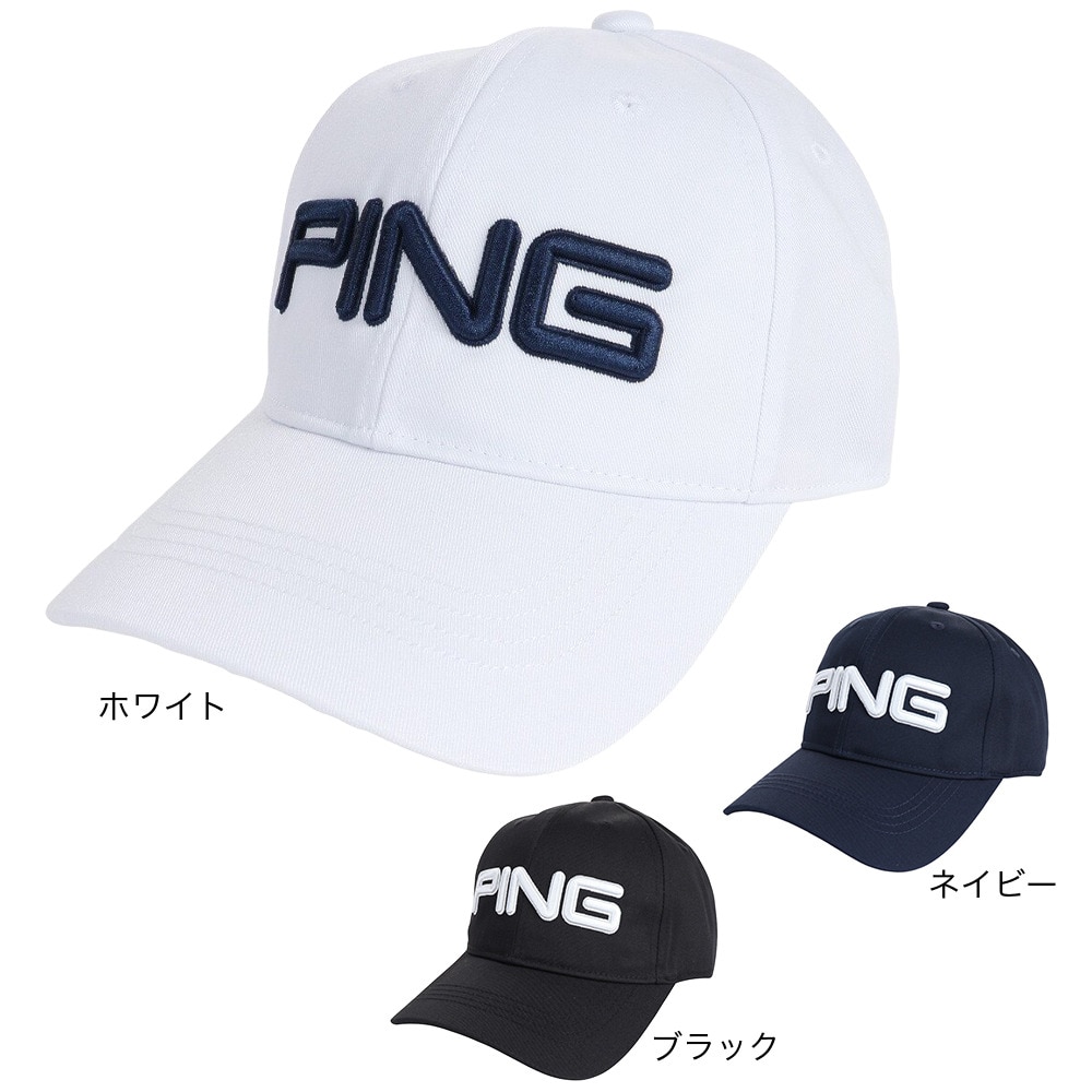 ピン（PING）（メンズ）ゴルフ デオゼロ ツアーキャップ HW-P2301 DEO.0 CAP BK 36785