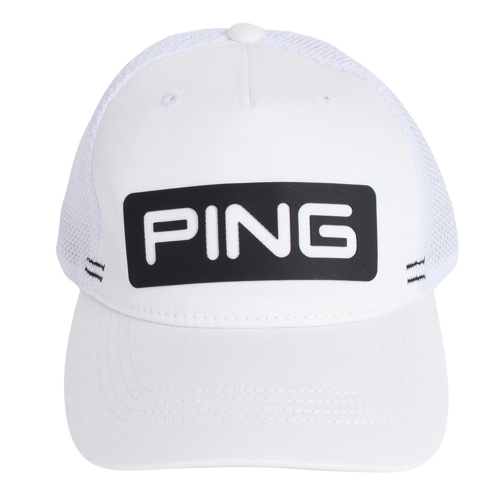 ピン（PING）（メンズ）ゴルフ キャンディバーメッシュキャップ HW-U206 CANDY B MESH WH 35343