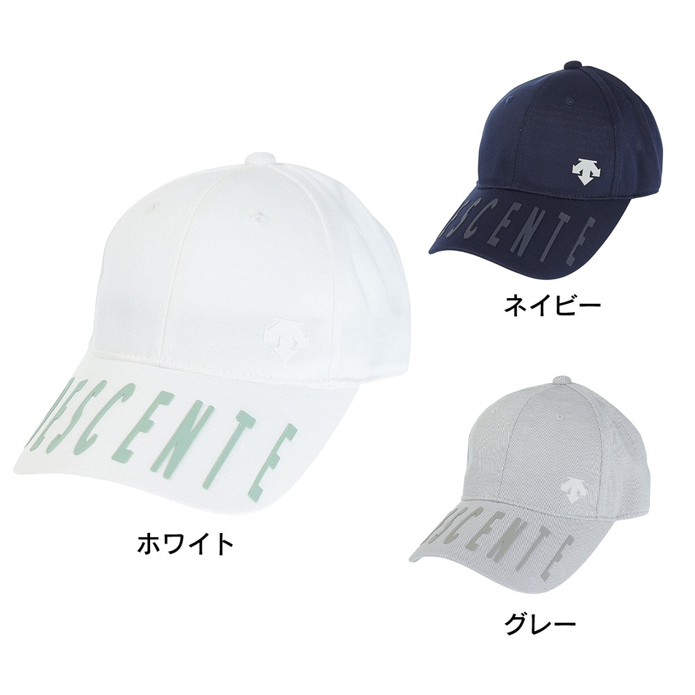 デサントゴルフ（DESCENTEGOLF）（メンズ）ゴルフ 吸汗 速乾 3D ロゴキャップ DGBVJC06 WH00
