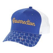 レザレクション（Resurrection）（メンズ、レディース）ゴルフ 帽子 GMブリムメッシュキャップUV 男女兼用 RR2-3CAP04 BLU