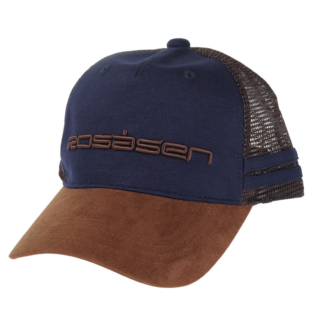 ROSASEN（メンズ）ゴルフ ポンチ×スウェード メッシュキャップ 046-59833-098