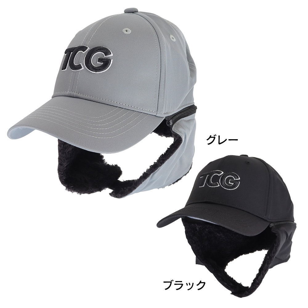トランスコンチネンツ（TRANS CONTINENTS）（メンズ、レディース）ゴルフ イヤーウォーマーキャップ TCC-036 BLK